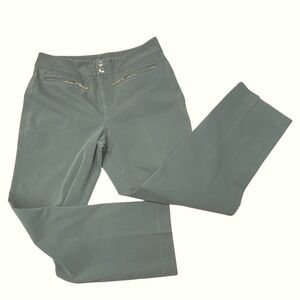 Lauren‎ Ralph Lauren Olive Green Pants Zipper Pockets Career Casual Size 10